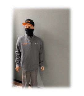 FELPA GRIGIA SENZA CAPPUCCIO MEZZA ZIP Whale’s Bay / Lastek