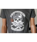 T-shirt Skull Mig & Tig Welding Grigia